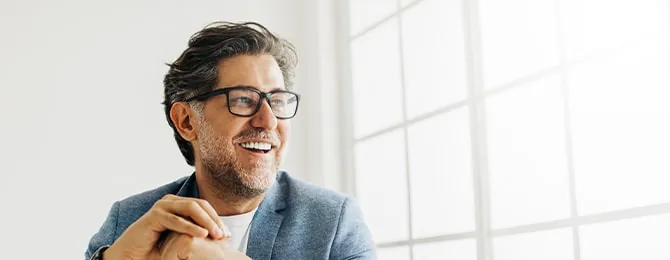 Well-dressed mature man in the office