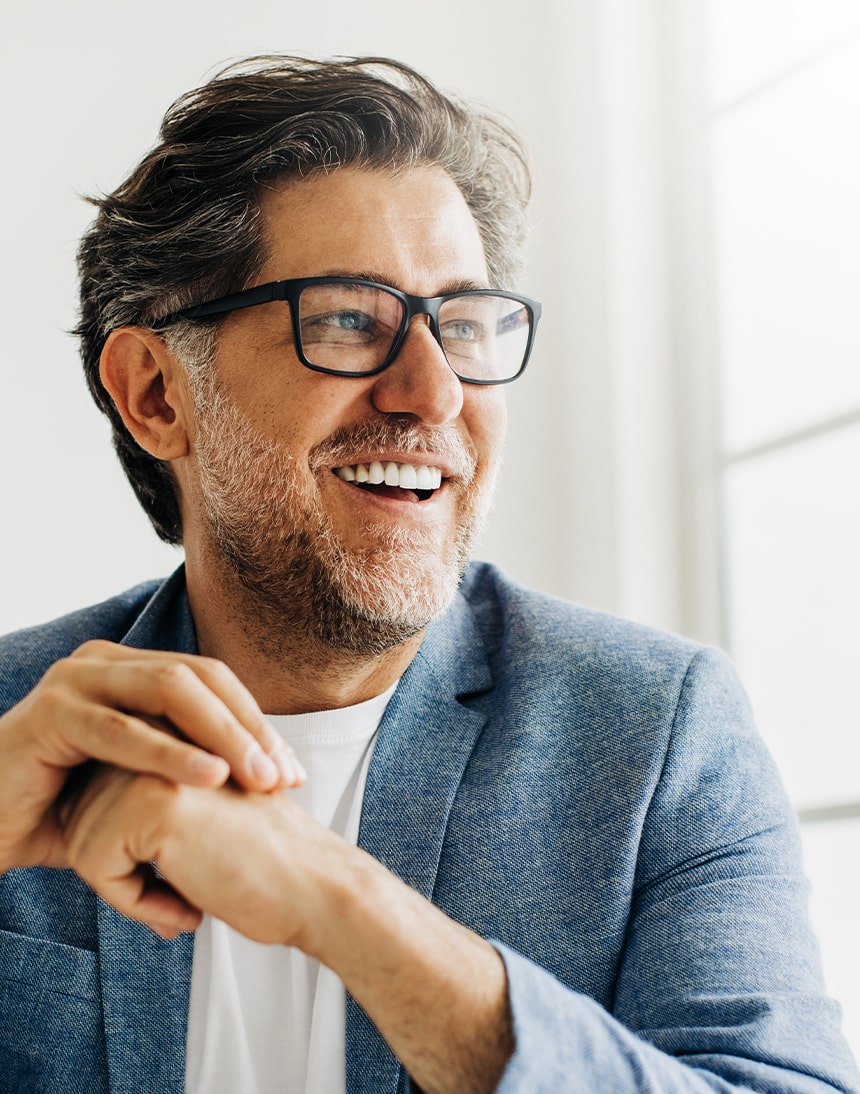 Well-dressed mature man in the office